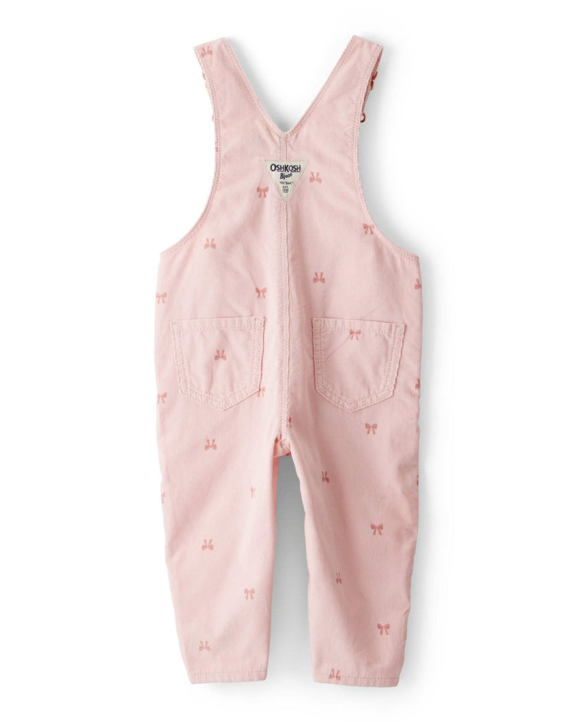 Peto de pana con lazo estampado rosa - Carter's