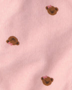 Peto de pana fina con forro de punto, osos en rosa - Carter's