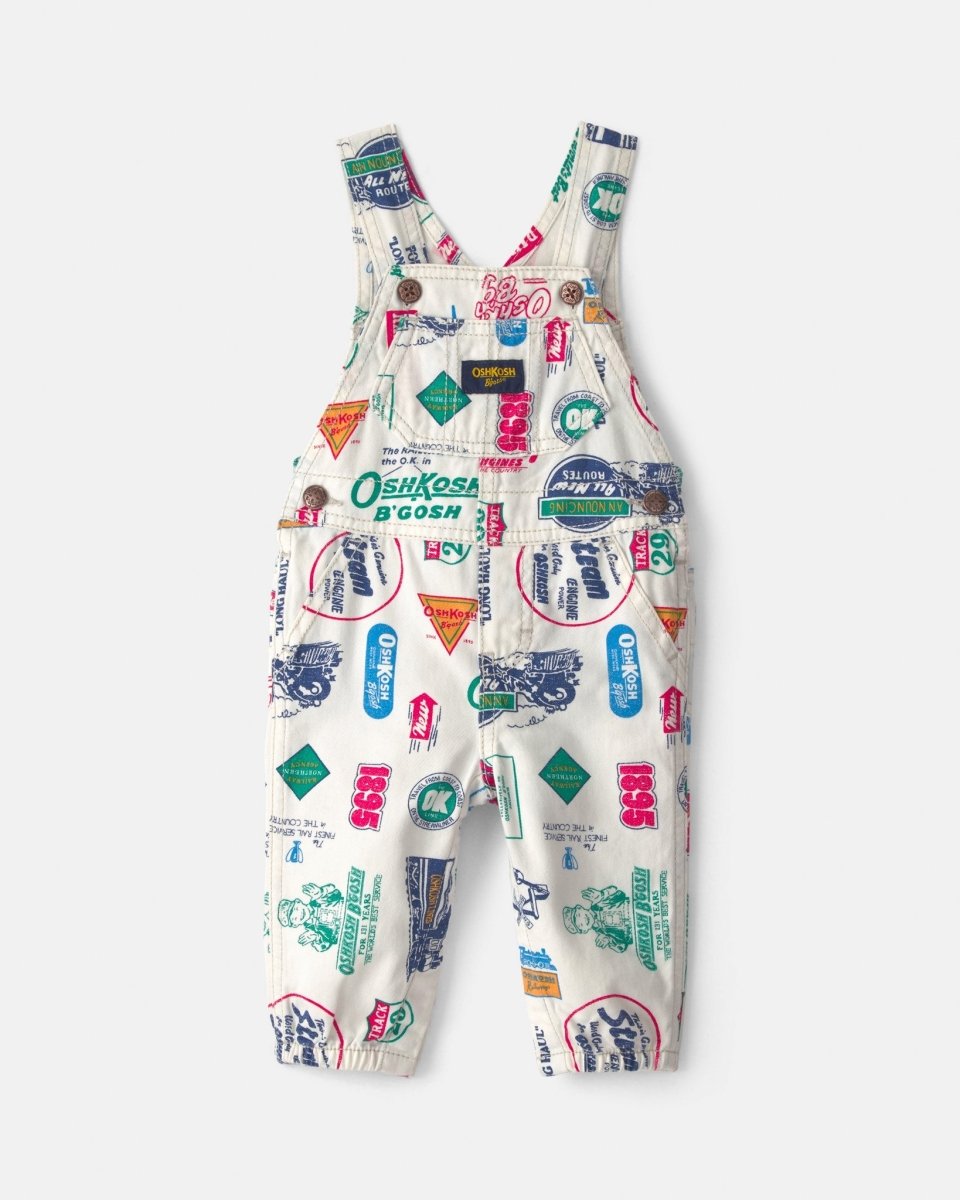 Peto de sarga de algodón, estampado con logo vintage - Carter's