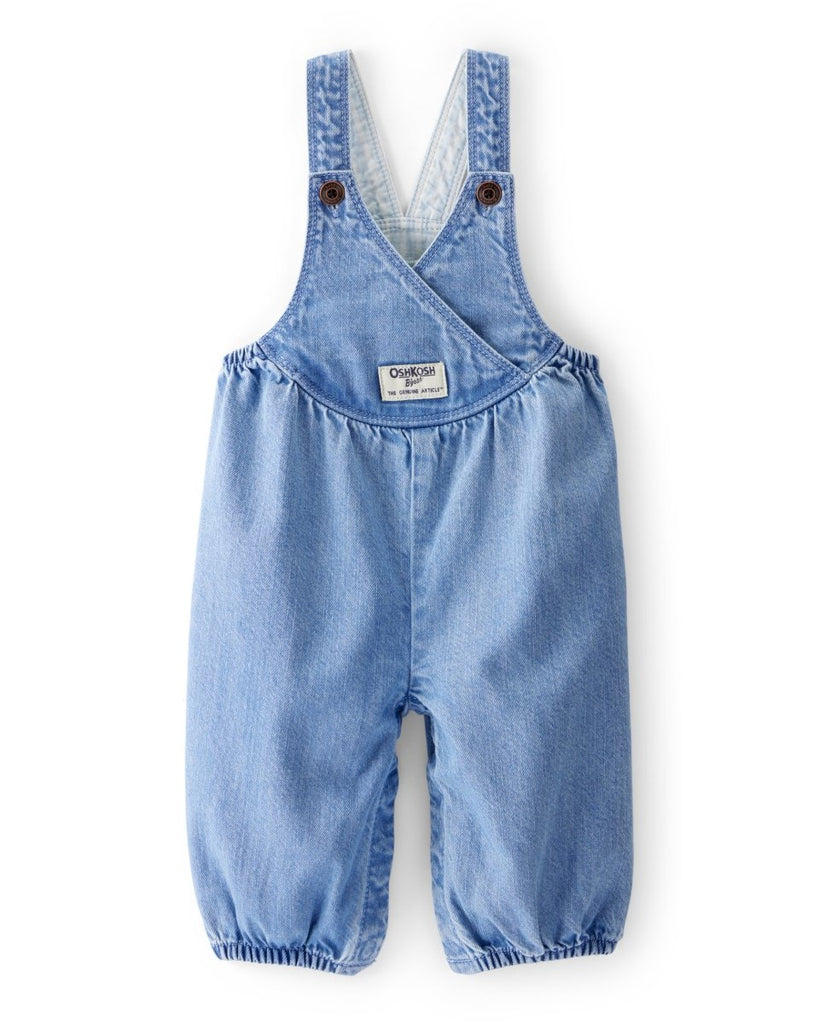 Peto vaquero azul clásico para bebé niña - Carter's