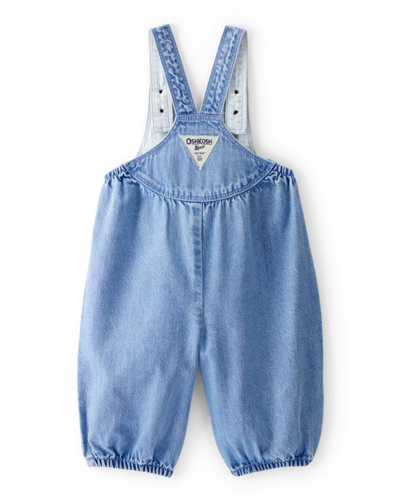 Peto vaquero azul clásico para bebé niña - Carter's