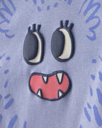 Pijama 4 piezas de algodón, monstruos en azul y crema - Carter's