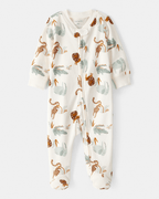 Pijama animal print marfil para niño - Carter's