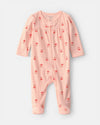 Pijama de algodón con estampado floral