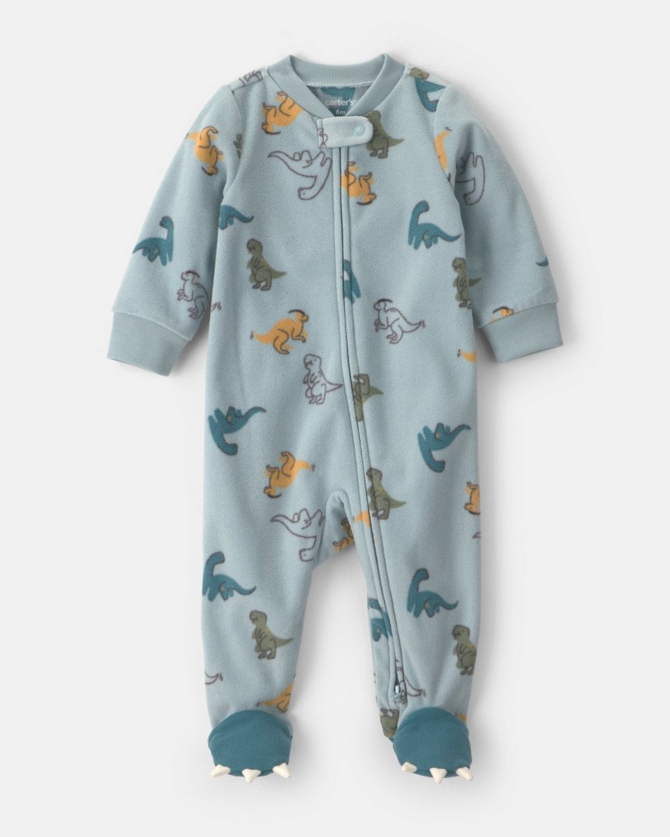 Pijama de polar con pie, dinosaurios en azul - Carter's