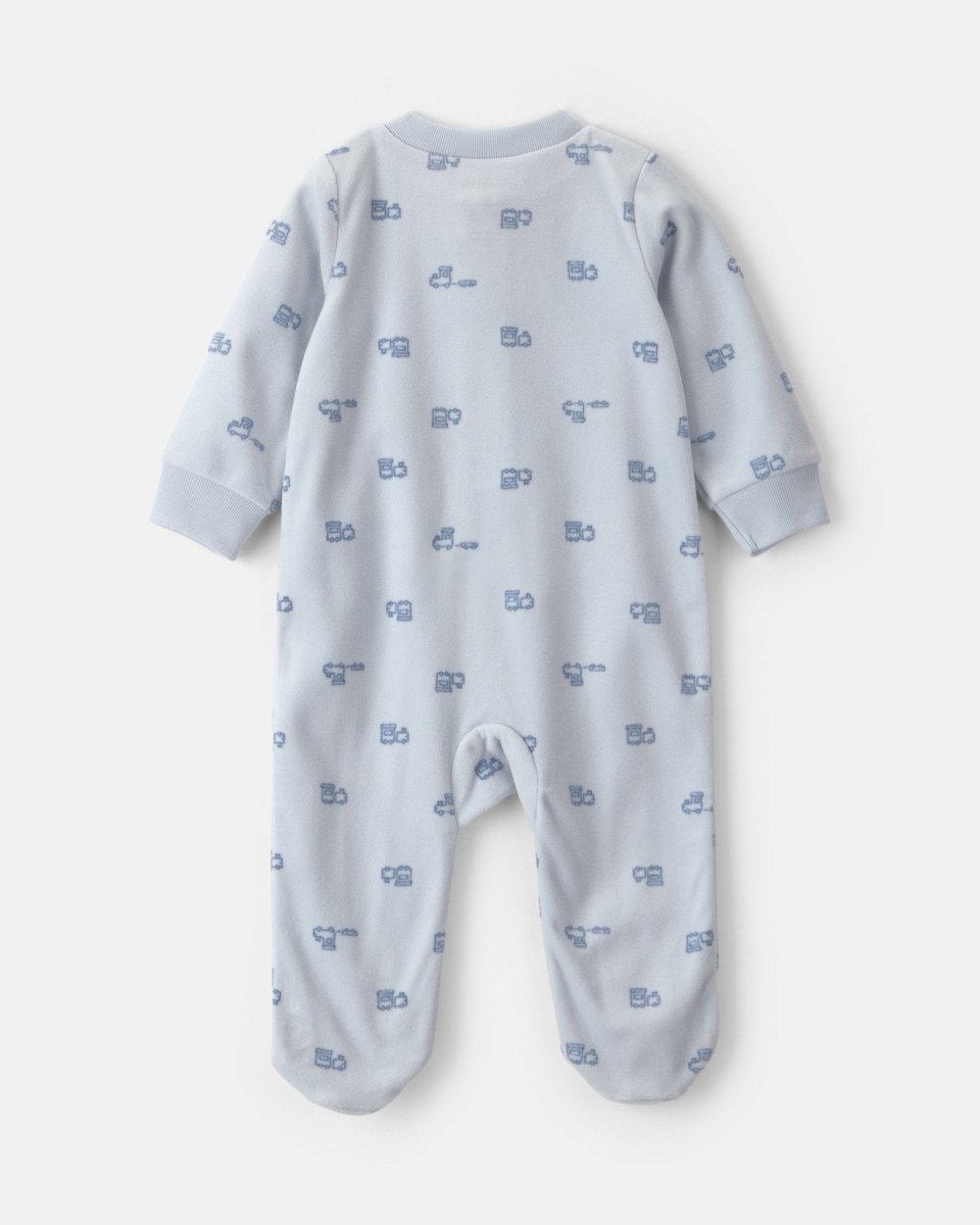 Pijama de polar con pie, hermano pequeño en azul - Carter's