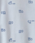 Pijama de polar con pie, hermano pequeño en azul - Carter's