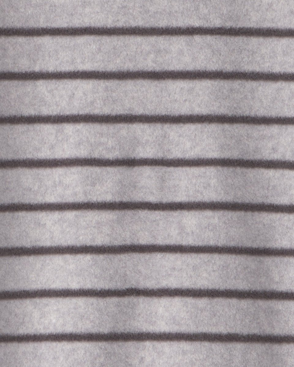 Pijama de polar con pie, monstruos a rayas en gris - Carter's
