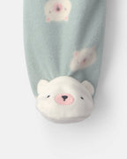 Pijama de polar con pie, osos en verde - Carter's