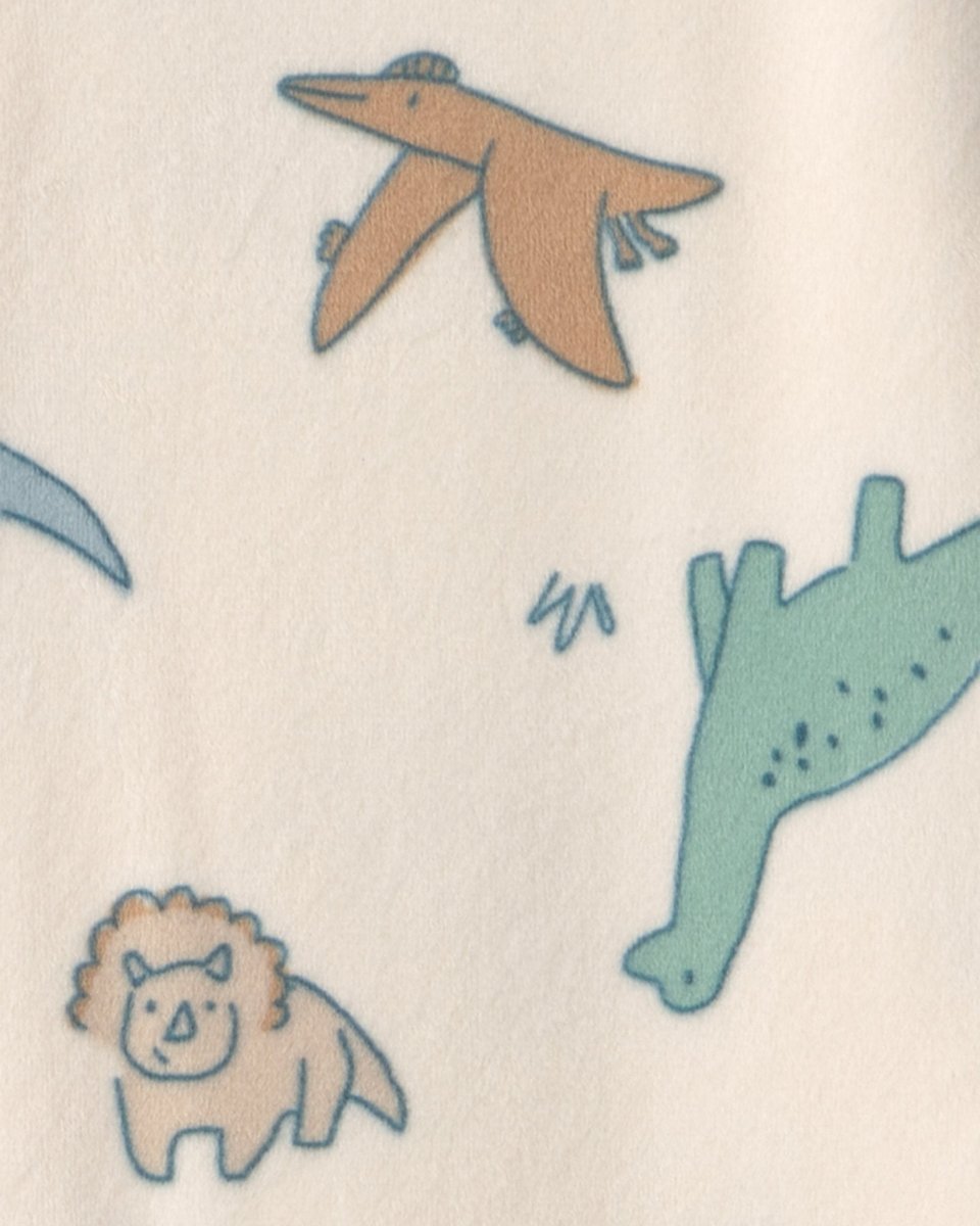 Pijama de terciopelo con antideslizantes, dinosaurios - Carter's