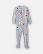 Pijama de terciopelo con pie, hadas en azul - Carter's
