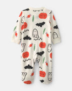 Pijama de una pieza con cremallera, Halloween en crema - Carter's