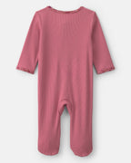 Pijama de una pieza con pie y cremallera, flores en rosa - Carter's