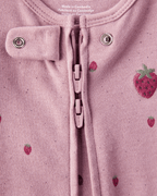 Pijama enterizo con pies de fresas en algodón - Carter's