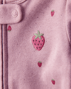Pijama enterizo con pies de fresas en algodón - Carter's