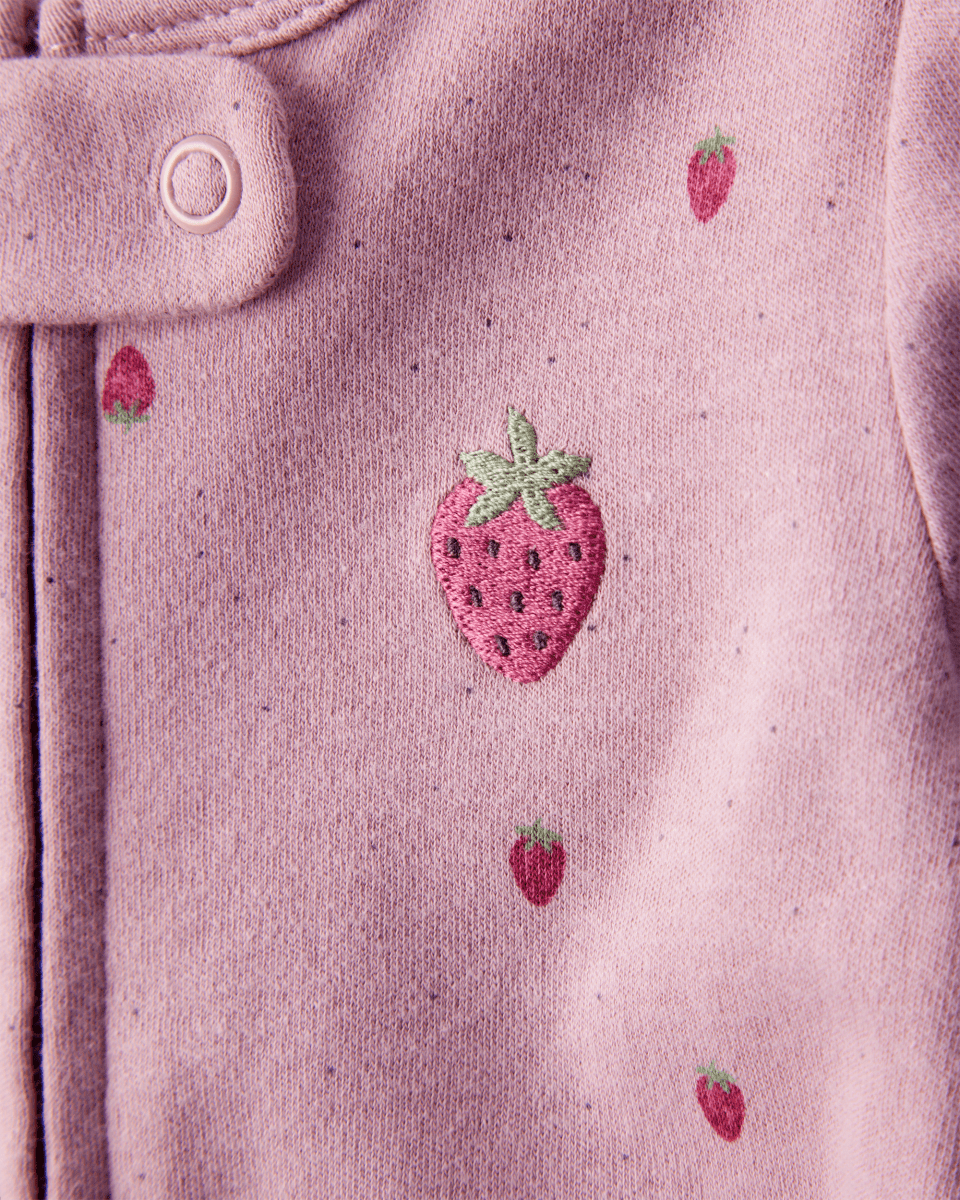 Pijama enterizo con pies de fresas en algodón - Carter's