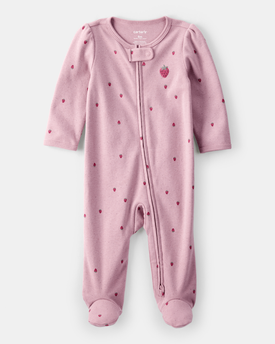 Pijama enterizo con pies de fresas en algodón - Carter's