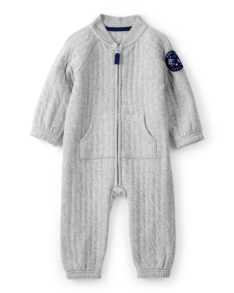 Pijama enterizo gris acolchado para bebé niño - Carter's