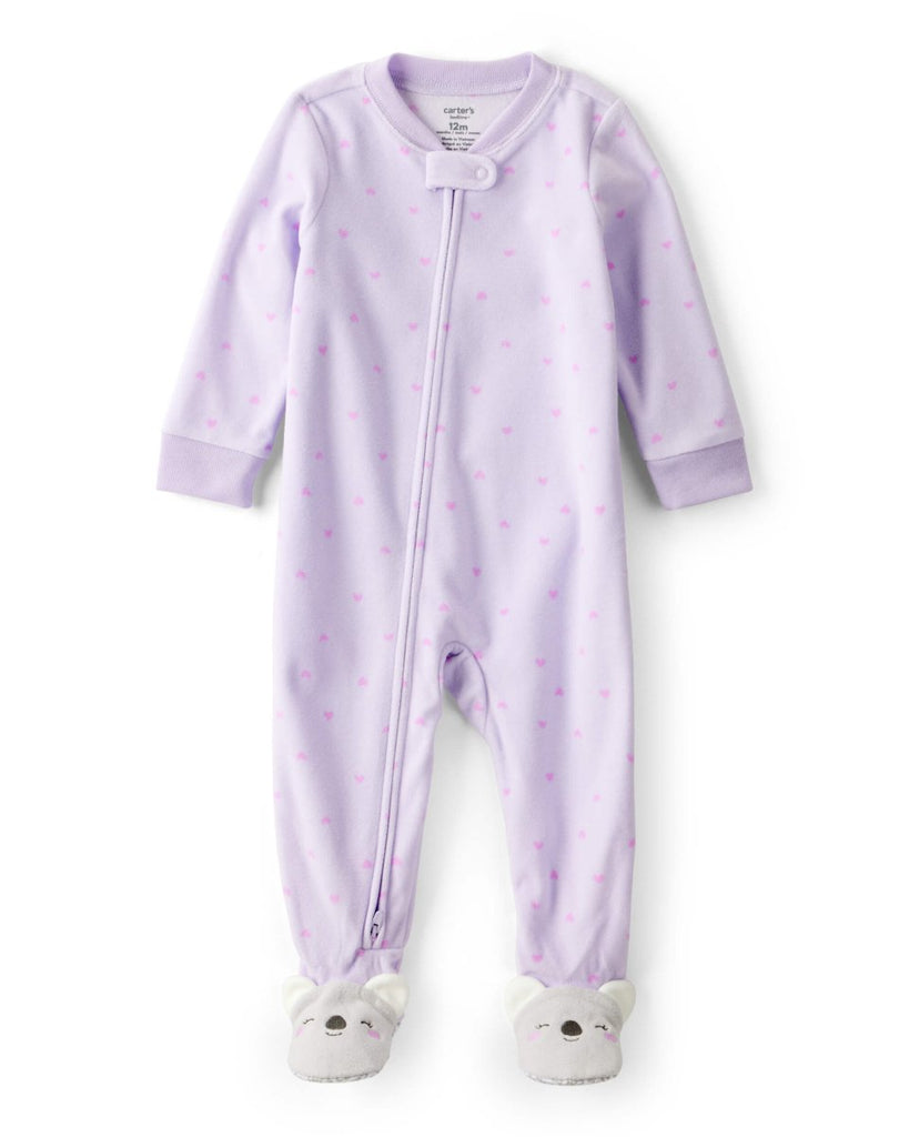 Pijama enterizo holgado con koalas y corazones - Carter's