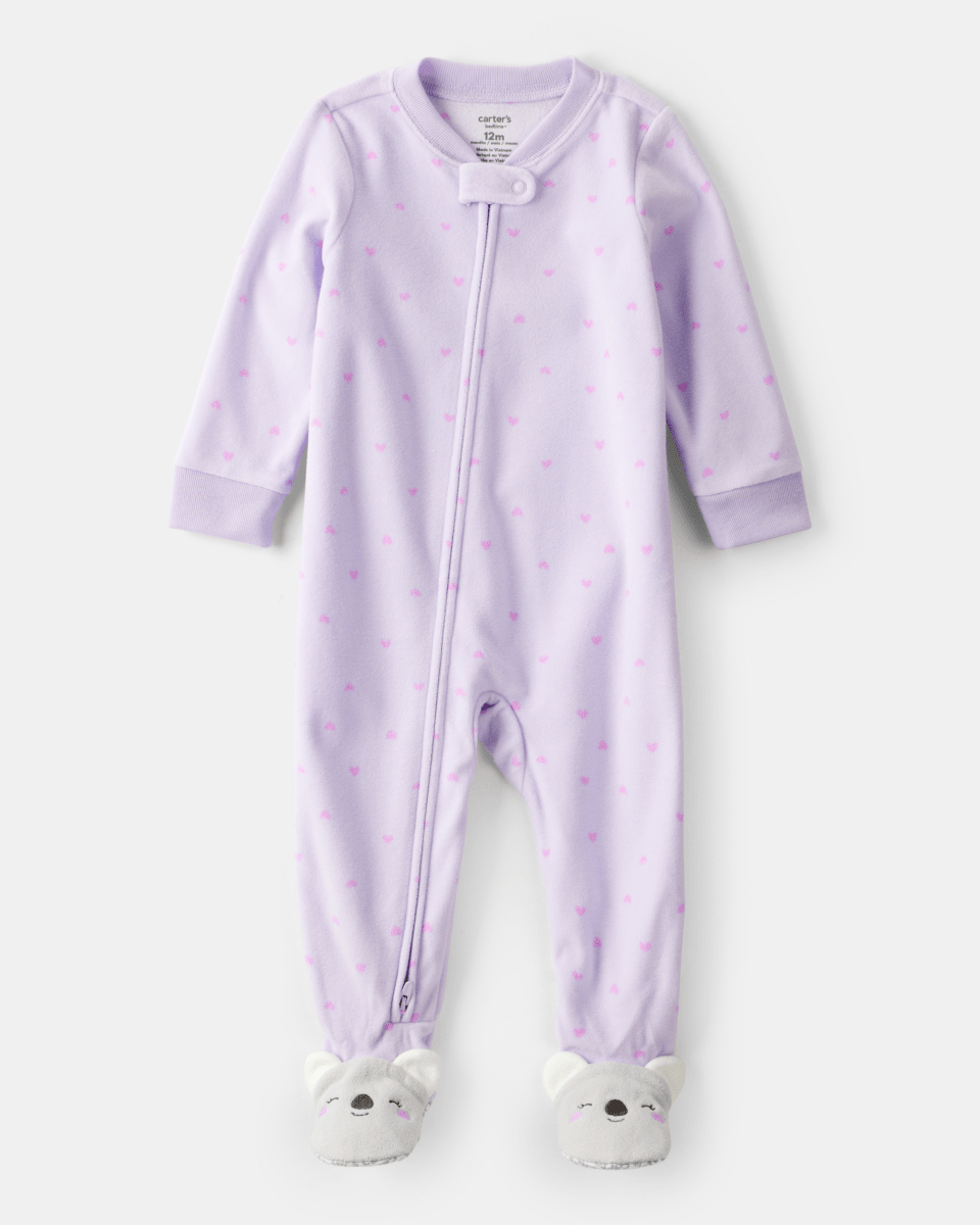 Pijama enterizo holgado con koalas y corazones - Carter's