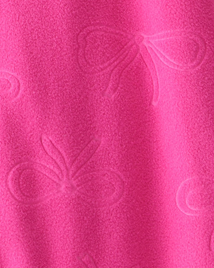 Pijama enterizo polar rosa con lazo para bebé niña - Carter's