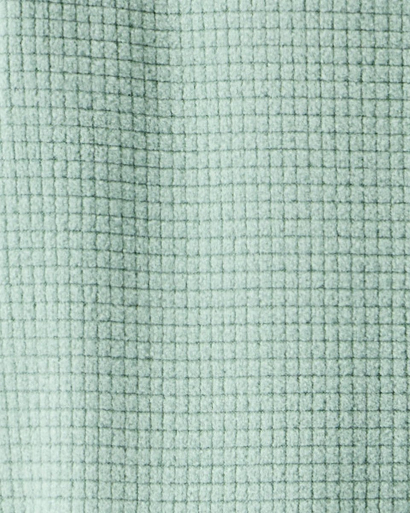 Pijama enterizo polar verde sólido waffle - Carter's