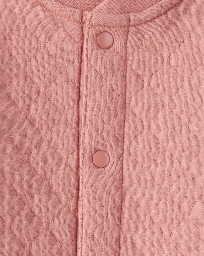Pijama enterizo rosa acolchado para bebé niña - Carter's