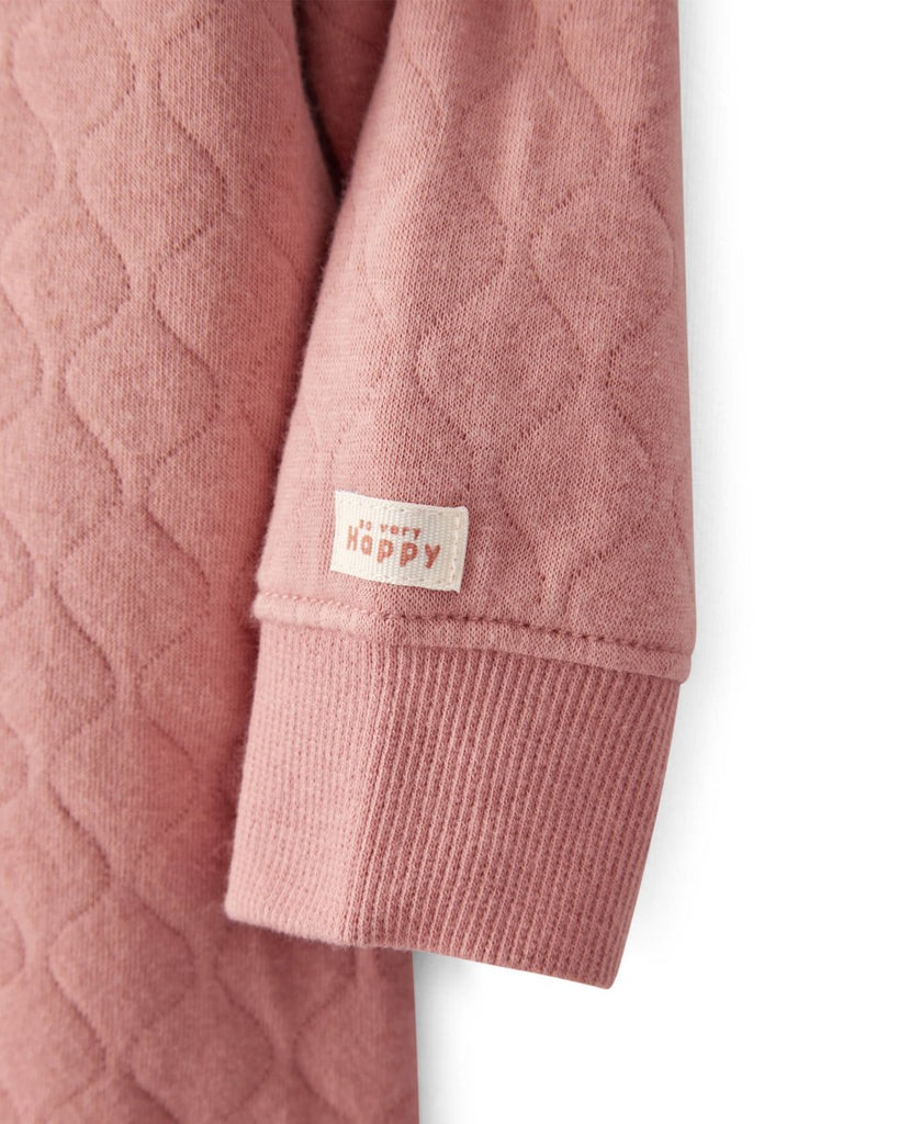 Pijama enterizo rosa acolchado para bebé niña - Carter's
