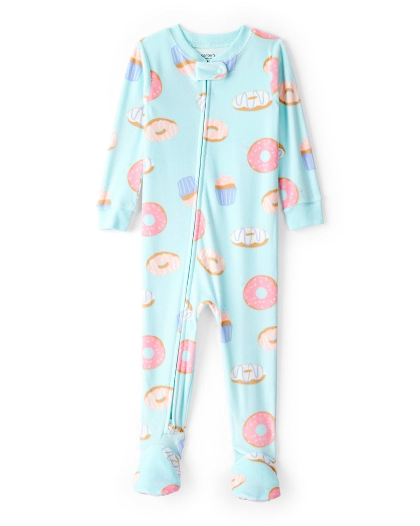Pijama enterizo velboa con diseño floral - Carter's