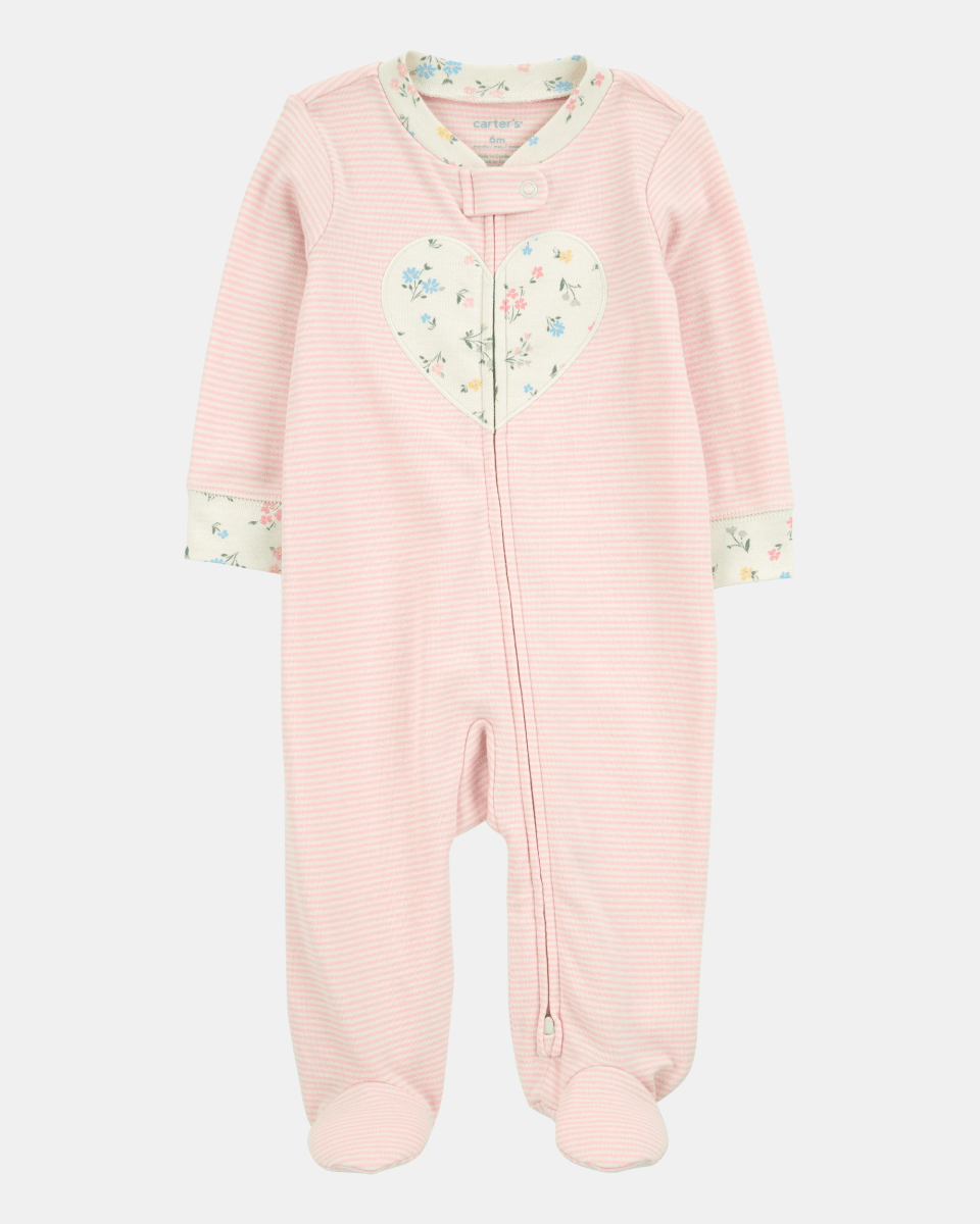 Pijama entero de algodón diseño corazón - Carter's