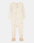 Pijama entero de algodón estampado de Pascua marfil - Carter's