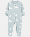 Pijama entero de microfibra diseño nubes