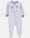 Pijama entero de micropolar diseño cara de conejo