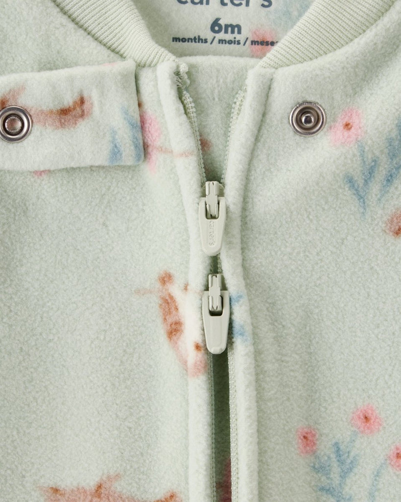 Pijama microfleece con estampado de búhos y ardillas para bebé niña - Carter's