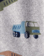 Pijama microfleece para bebé con diseño gris - Carter's