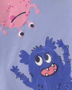 Pijama pack de 4 piezas de algodón, monstruos en azul - Carter's