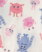 Pijama pack de 4 piezas de algodón, monstruos en azul - Carter's