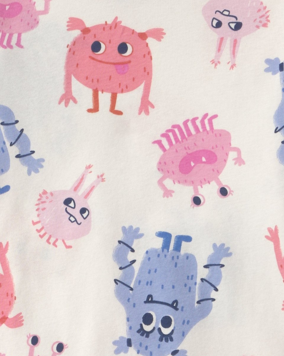 Pijama pack de 4 piezas de algodón, monstruos en azul - Carter's