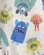 Pijama pack de 4 piezas de algodón, monstruos en verde - Carter's