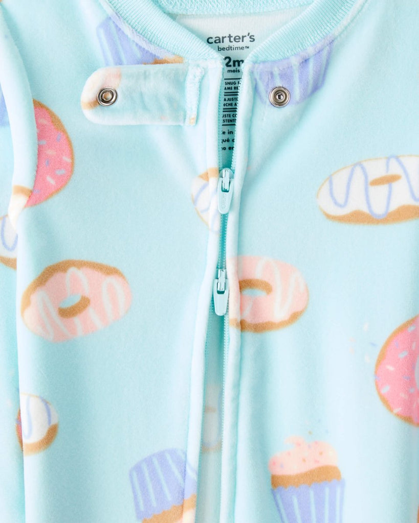Pijama para bebé con diseño floral con microfleece - Carter's