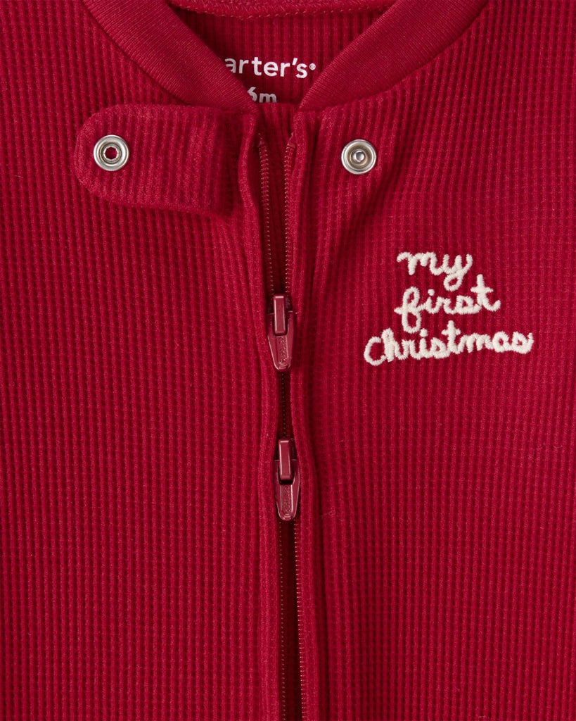 Pijama para bebé con diseño liso "my first christmas" - Carter's