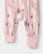 Pijama sostenible de algodón suave, diseño ciervos rosas - Carter's