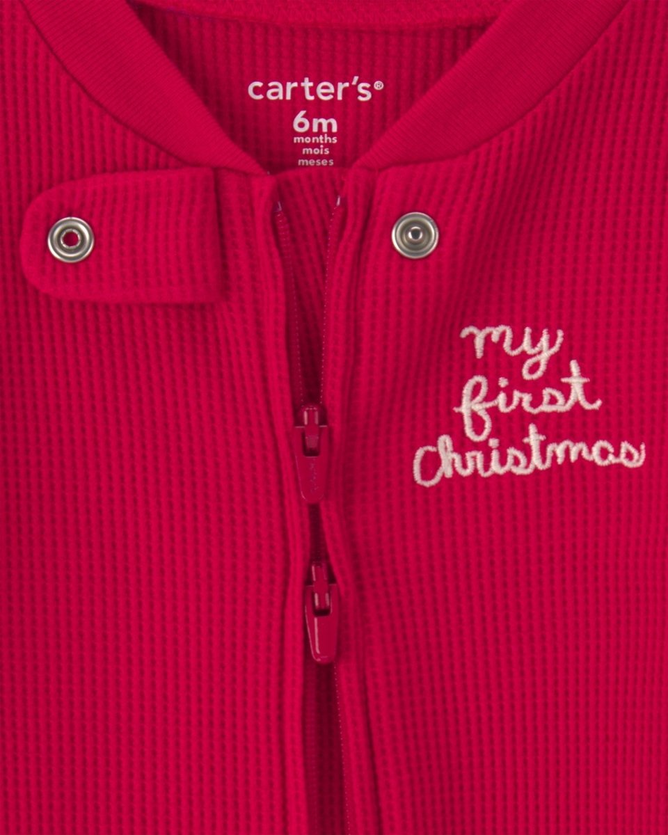 Pijama térmico de una pieza con pie, «My First Christmas» - Carter's