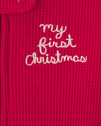 Pijama térmico de una pieza con pie, «My First Christmas» - Carter's