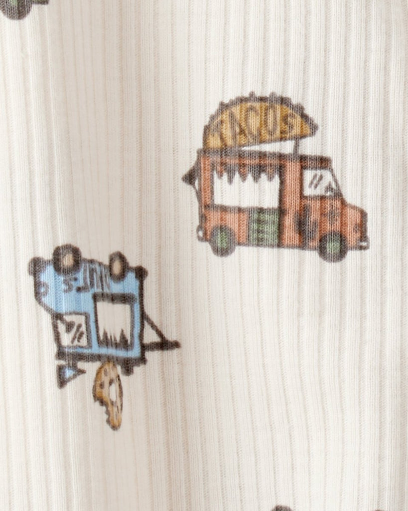 Pijama texturizado con estampado de camión de comida para bebé niño - Carter's