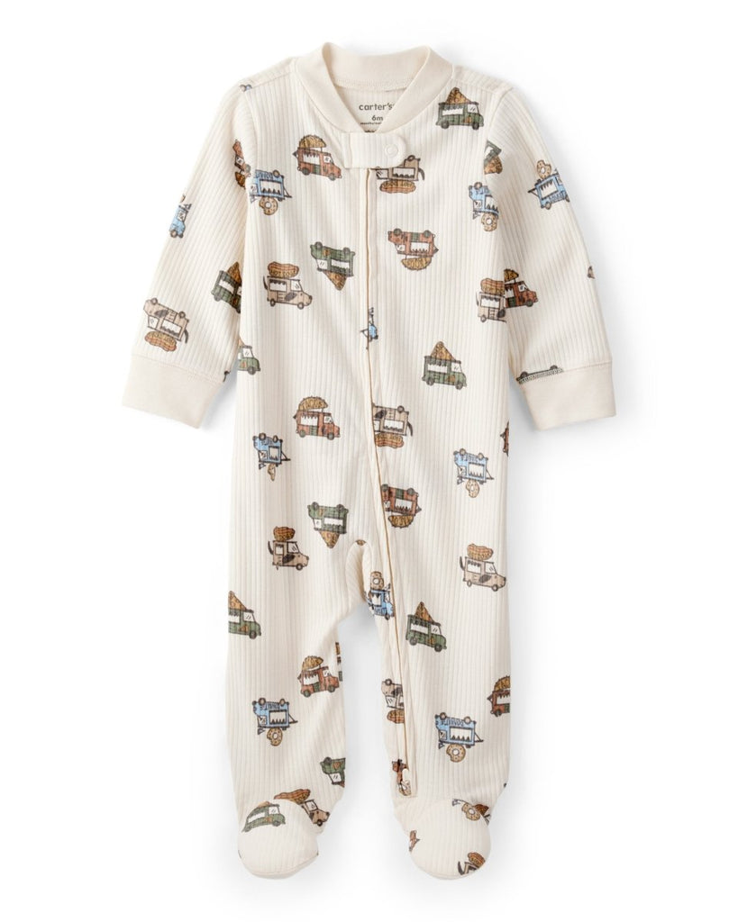 Pijama texturizado con estampado de camión de comida para bebé niño - Carter's