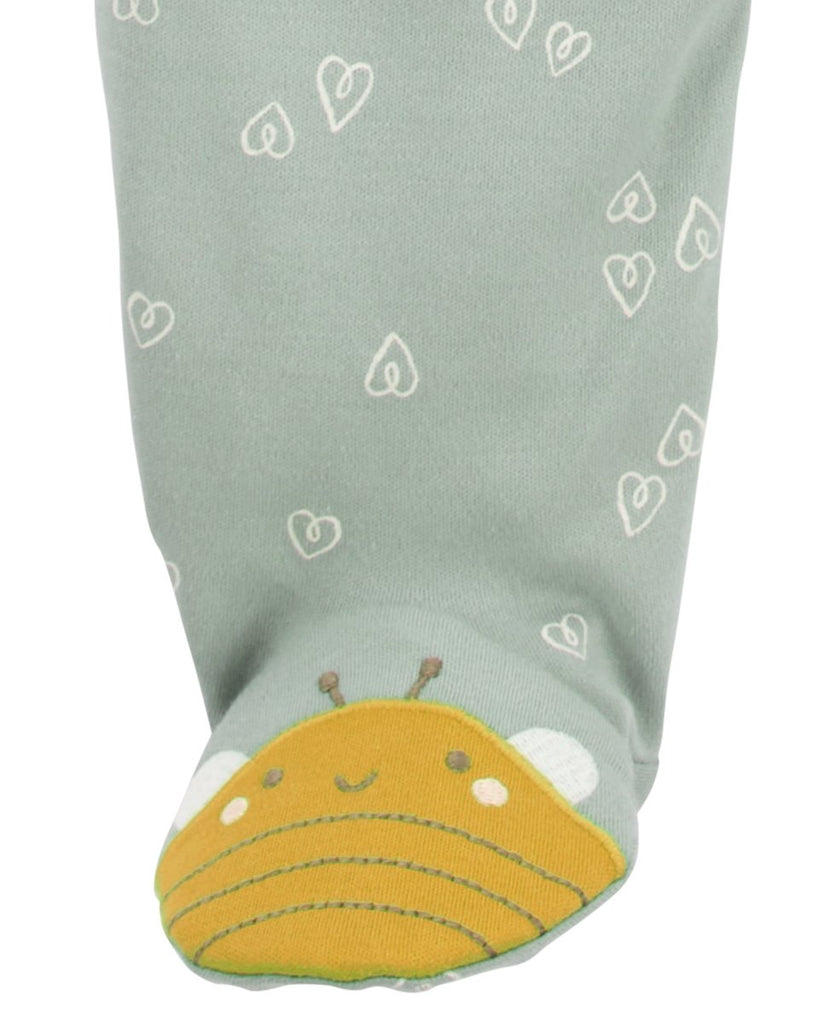 Pijama una pieza de algodón, con pie, diseño abeja - Carter's