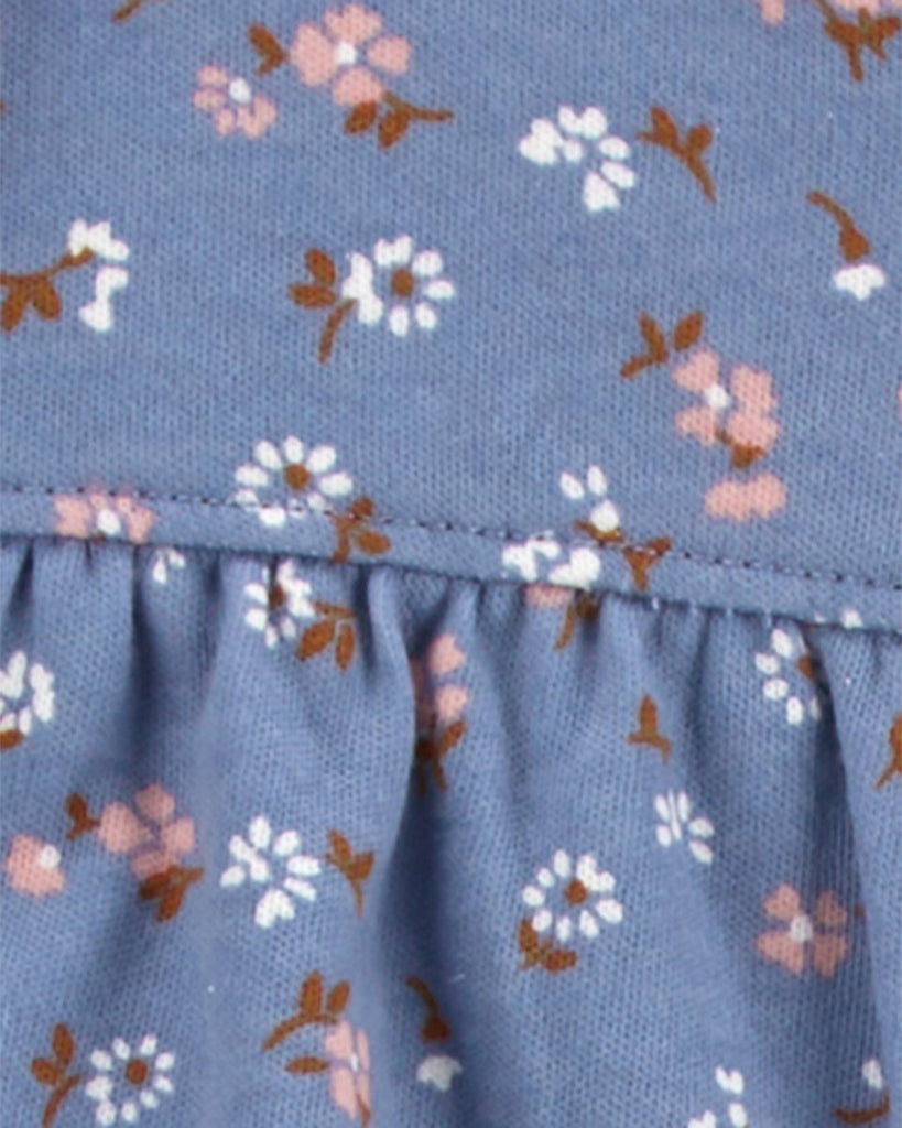 Pijama una pieza de algodón, con pie, diseño floral - Carter's