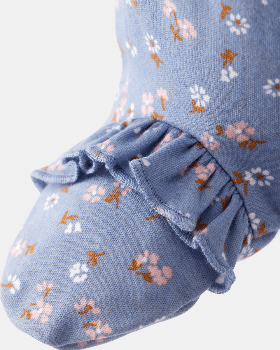 Pijama una pieza de algodón, con pie, diseño floral - Carter's