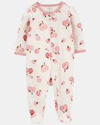 Pijama una pieza de algodón, con pie, diseño manzanas - Carter's